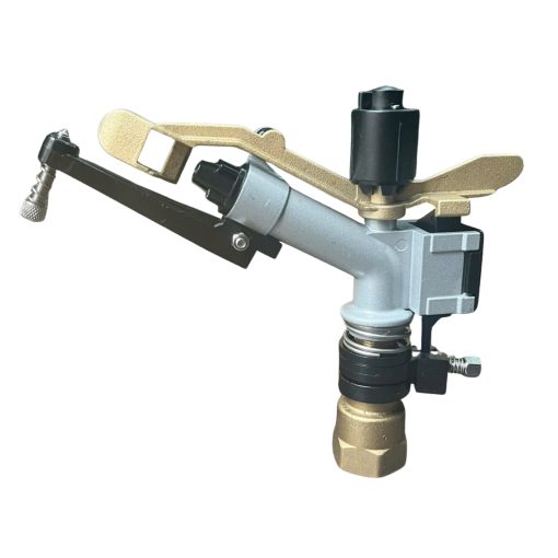 Béc cánh đập chân ren đồng 34MM , chất liệu thân béc bằng hợp kim nhôm , chỉnh góc tuỳ ý, bán kính tưới 10-15 mét , lắp với ren ngoài PVC 34MM