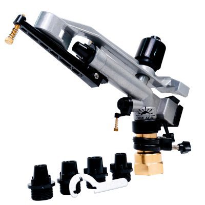 Béc cánh đập chân ren bằng đồng kích cỡ 48 MM, bán kính tưới 25-30 mét, kết nối với chân ren ngoài PVC cỡ 48MM