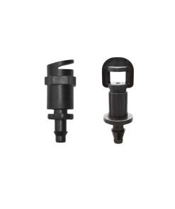 Béc đen chân cắm là dòng béc mini lưu lượng từ 90-100l/H, bán kính tưới từ 1 mét đến 1 mét 2, tưới gốc vô cùng hiệu quả