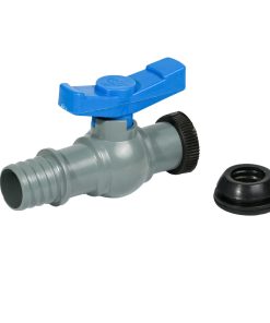 Van khoá khỏi thuỷ kèm ron phi 27. Kết nối từ ống cứng PVC ra ống mềm xẹp phi 27