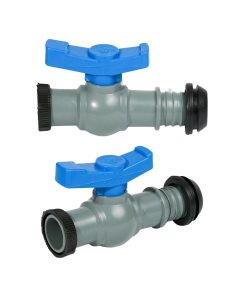 Van khoá khỏi thuỷ kèm ron phi 27. Kết nối từ ống cứng PVC ra ống mềm xẹp phi 27