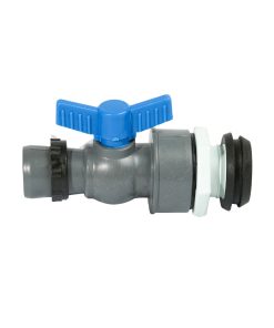 Van khoá khỏi thuỷ kèm ron phi 34. Kết nối từ ống cứng PVC ra ống mềm xẹp phi 34