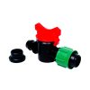 Van khoá khởi thuỷ ống nhỏ giọt phi 16, sản phẩm bao gồm 1 van khoá và 1 ron cao su