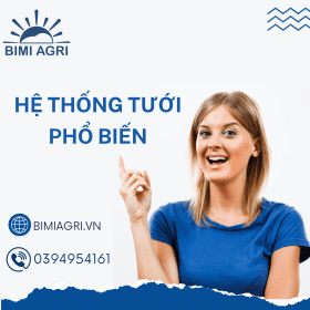 Hệ thống tưới phổ biến