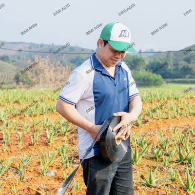 Ống phun mưa đục lỗ tưới rau màu, cây ngắn ngày có 4 kích thước 21,27,34,42